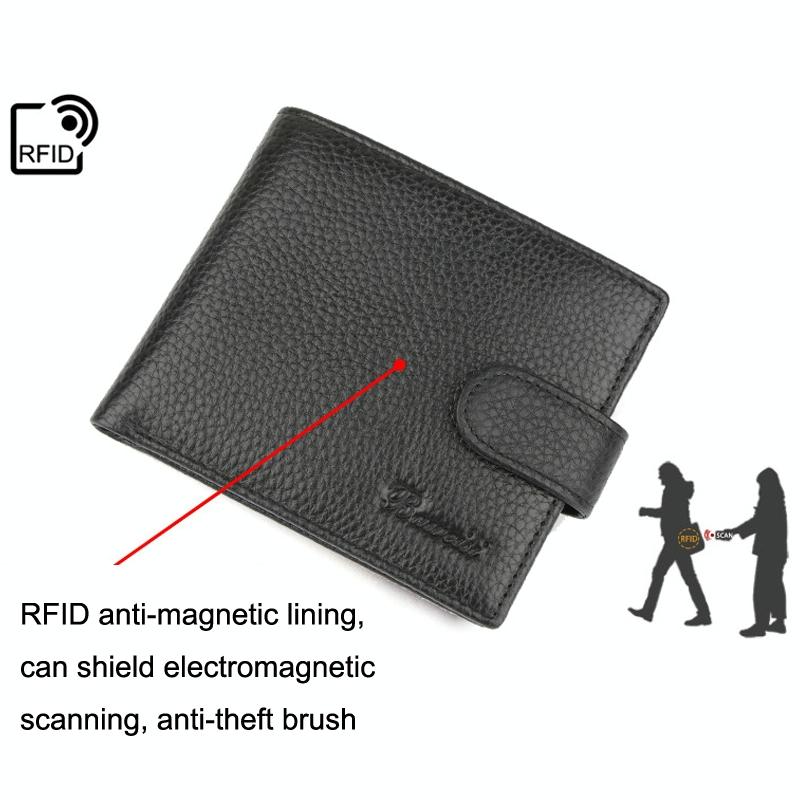 Rfid-protected Men Short Wallet - Secure & Compact 7