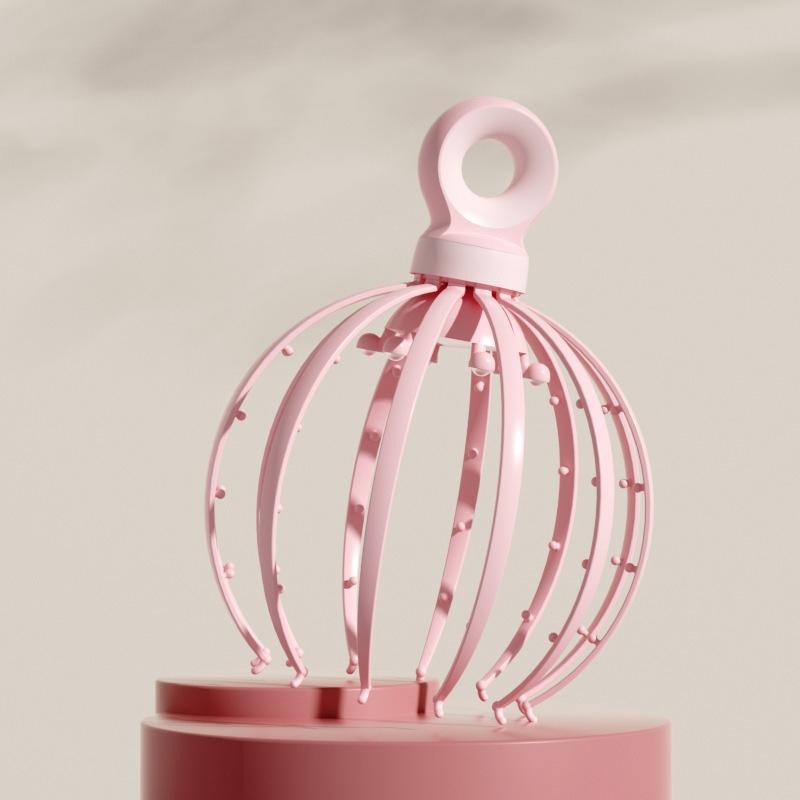 18-Claw Scalp Massager Pink 3
