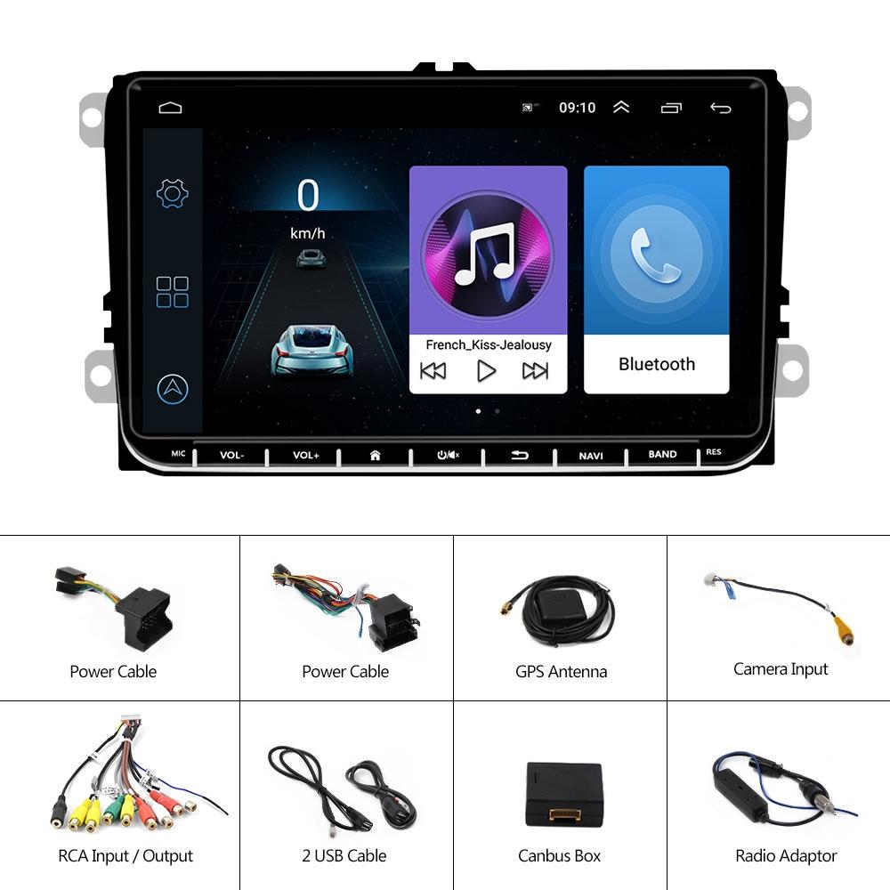 9 Inch Carplay Android10.0 Navigator For Volkswagen - 1 + 16G Central Control Screen 3
