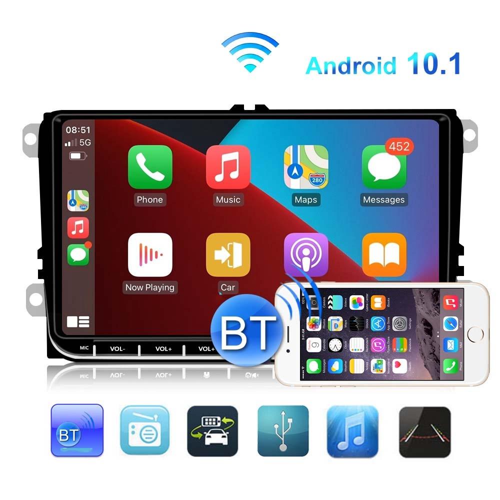 9 Inch Carplay Android10.0 Navigator For Volkswagen - 1 + 16G Central Control Screen 13