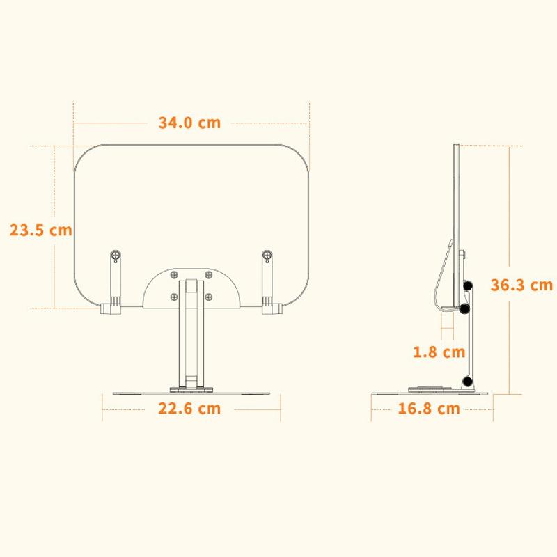 360-degree Rotating Desktop Bookshelf for Tablets 4