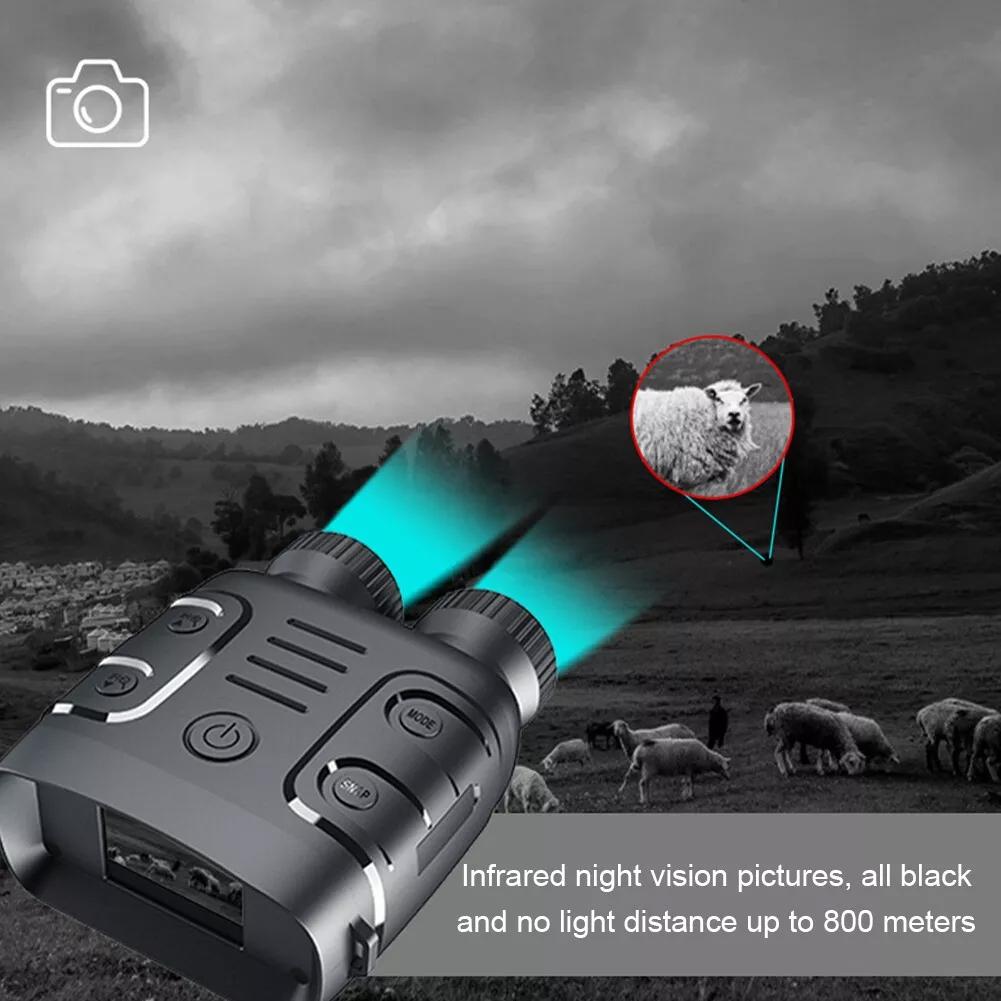 1080p Hd Binocular with Infrared Night Vision 2.4 Screen 5x Zoom 6