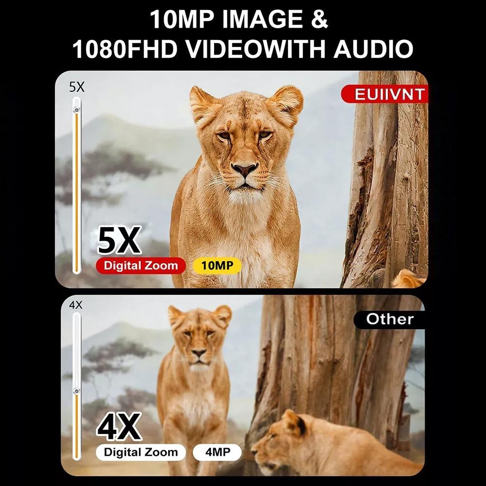 1080p Hd Binocular with Infrared Night Vision 2.4 Screen 5x Zoom 9