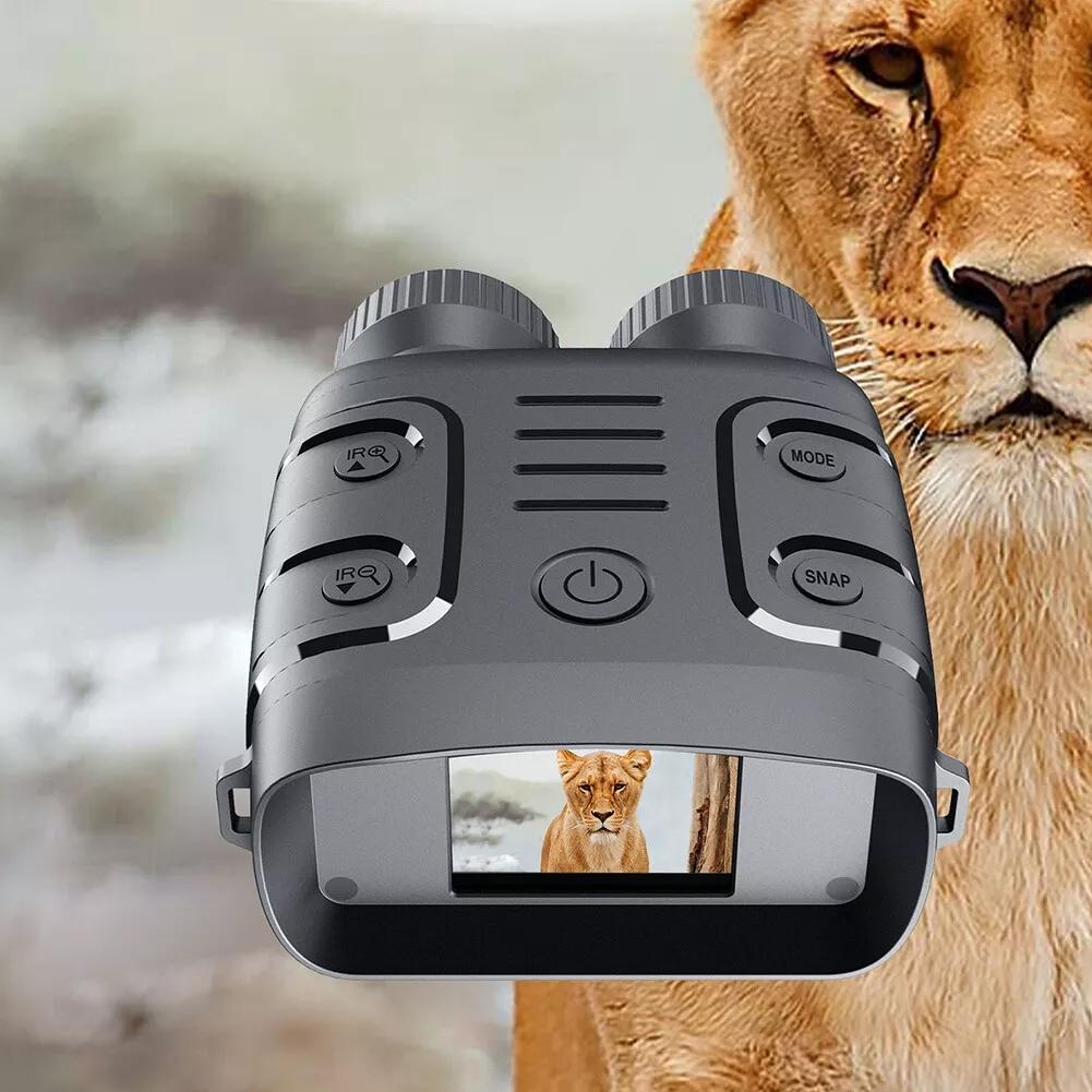 1080p Hd Binocular with Infrared Night Vision 2.4 Screen 5x Zoom 10