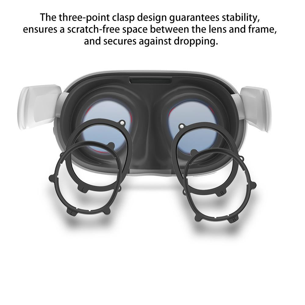 Meta Quest 3 Magnetic Vr Glasses - Anti Blue Light - L&R Frame Transparent 13