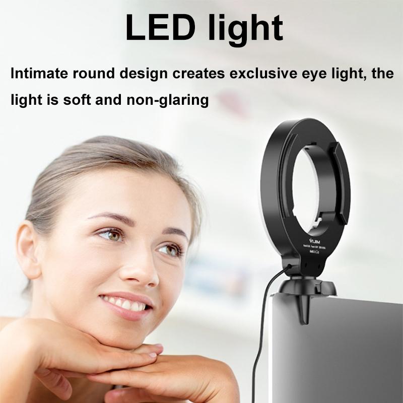 48leds Laptop Camera Beauty Ring Light - Clip Set 4-inch - Clip Set 7