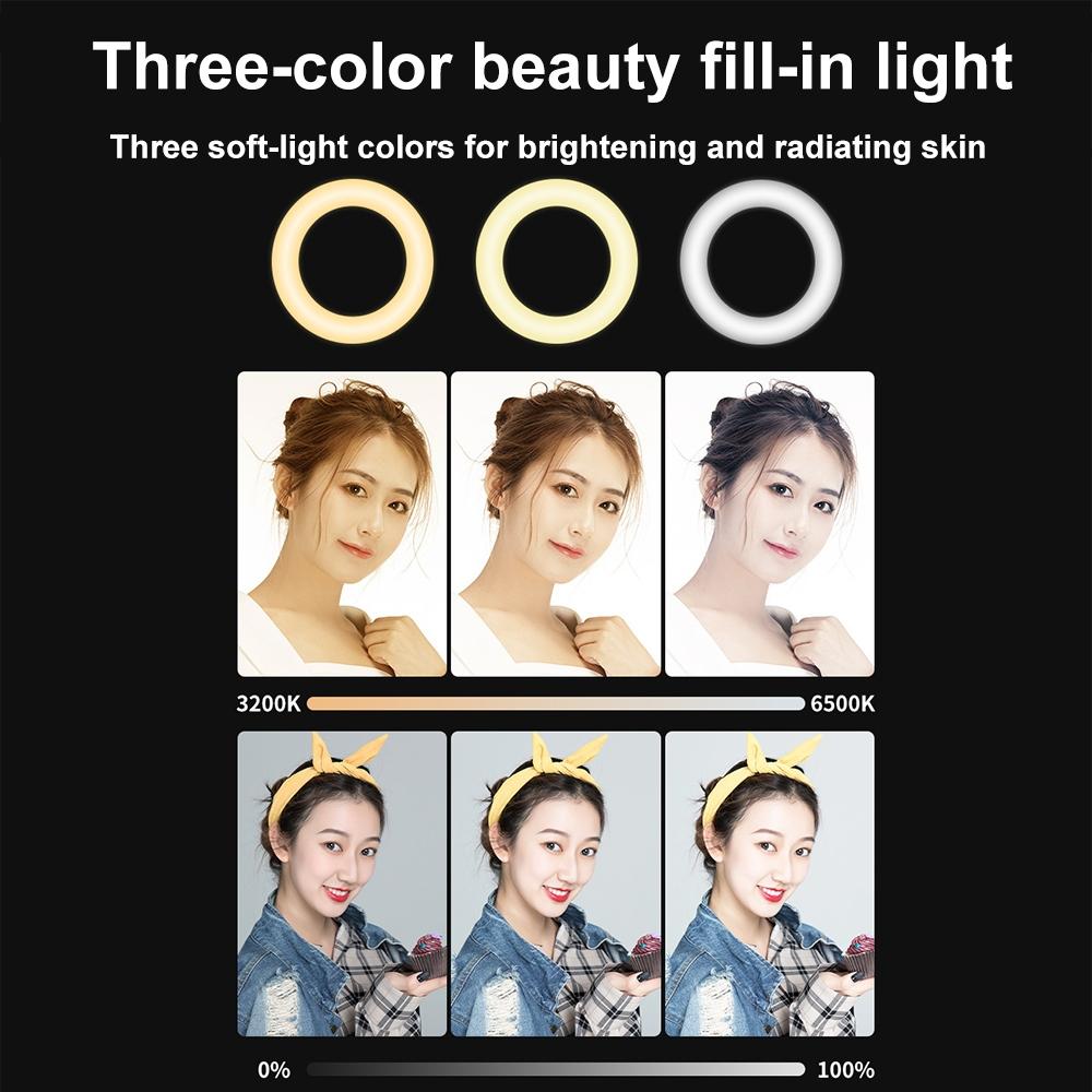 48leds Laptop Camera Beauty Ring Light - Clip Set 4-inch - Clip Set 9
