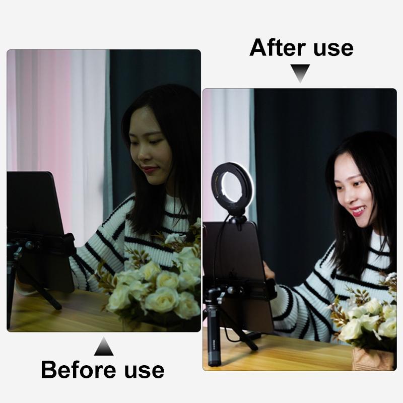 48leds Laptop Camera Beauty Ring Light - Clip Set 4-inch - Clip Set 10