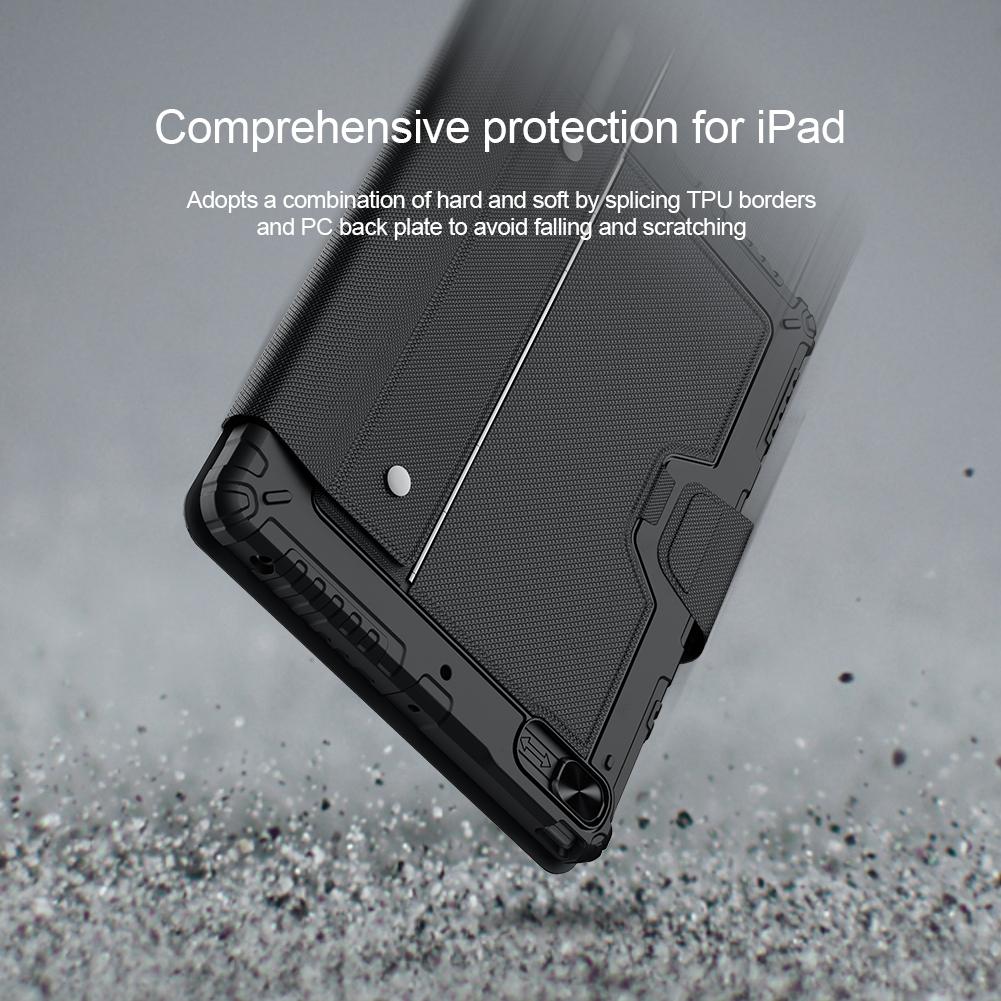 6-Row Keyboard Case For Ipad 10.2 2019 / 2020 / 2021 With Bumper Combo 7