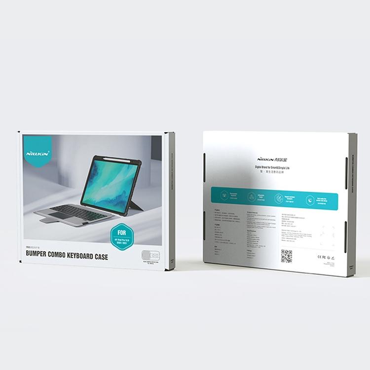 6-Row Keyboard Case For Ipad 10.2 2019 / 2020 / 2021 With Bumper Combo 8