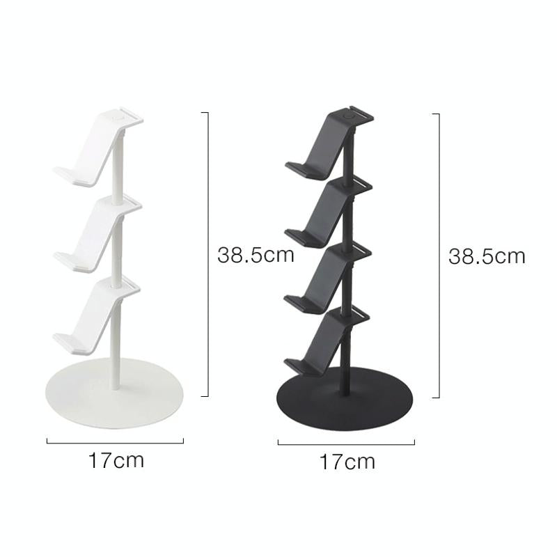3-tier Desktop Gamepad and Headphone Storage Rack - White 3