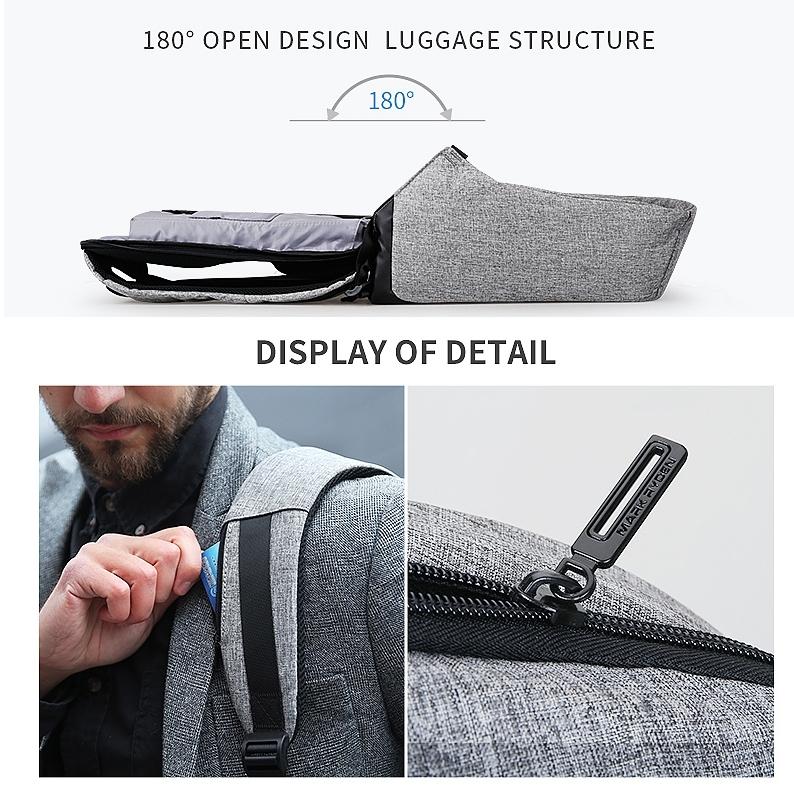 15-inch Multifunction Usb Charging Laptop Backpack for Men 4