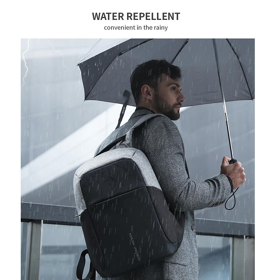 15-inch Multifunction Usb Charging Laptop Backpack for Men 6