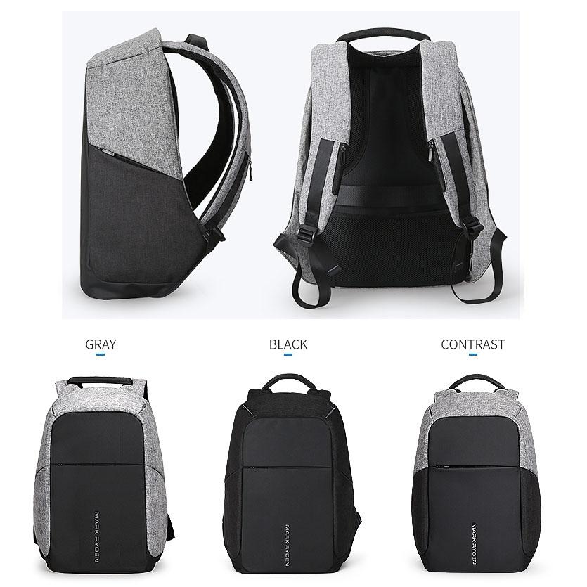15-inch Multifunction Usb Charging Laptop Backpack for Men 8