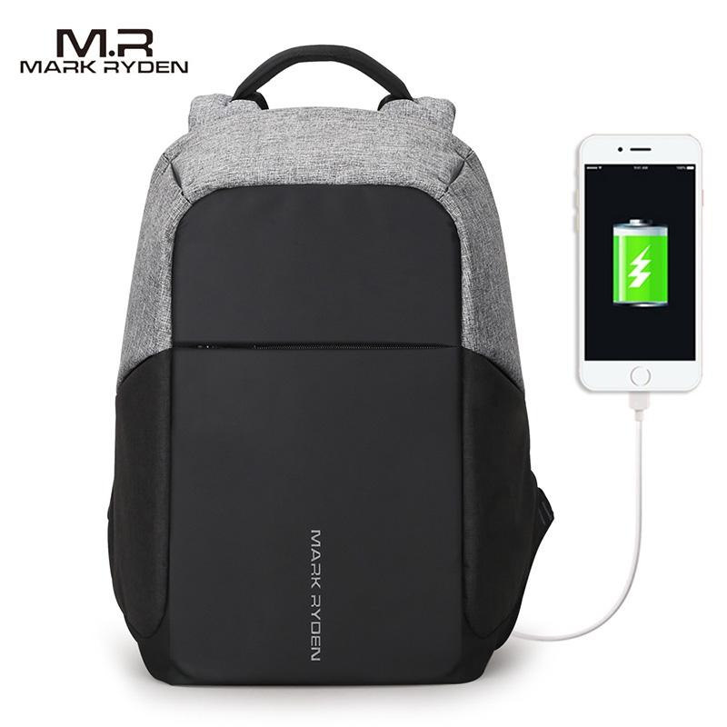 15-inch Multifunction Usb Charging Laptop Backpack for Men 9