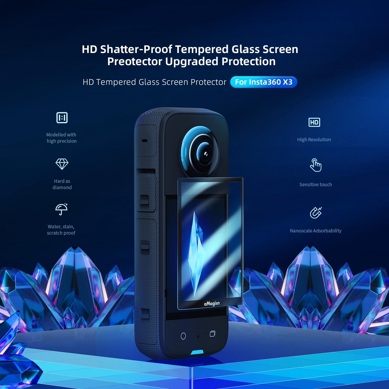 Tempered Film Protection for Insta360 X3 Sports Camera - 1 Set - 1Set 3