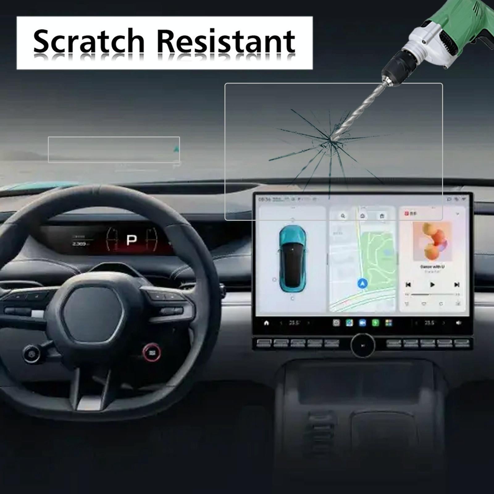 25-pack Tempered Glass Film for Car Navigator Protection - For Tesla Model 3 2024 5