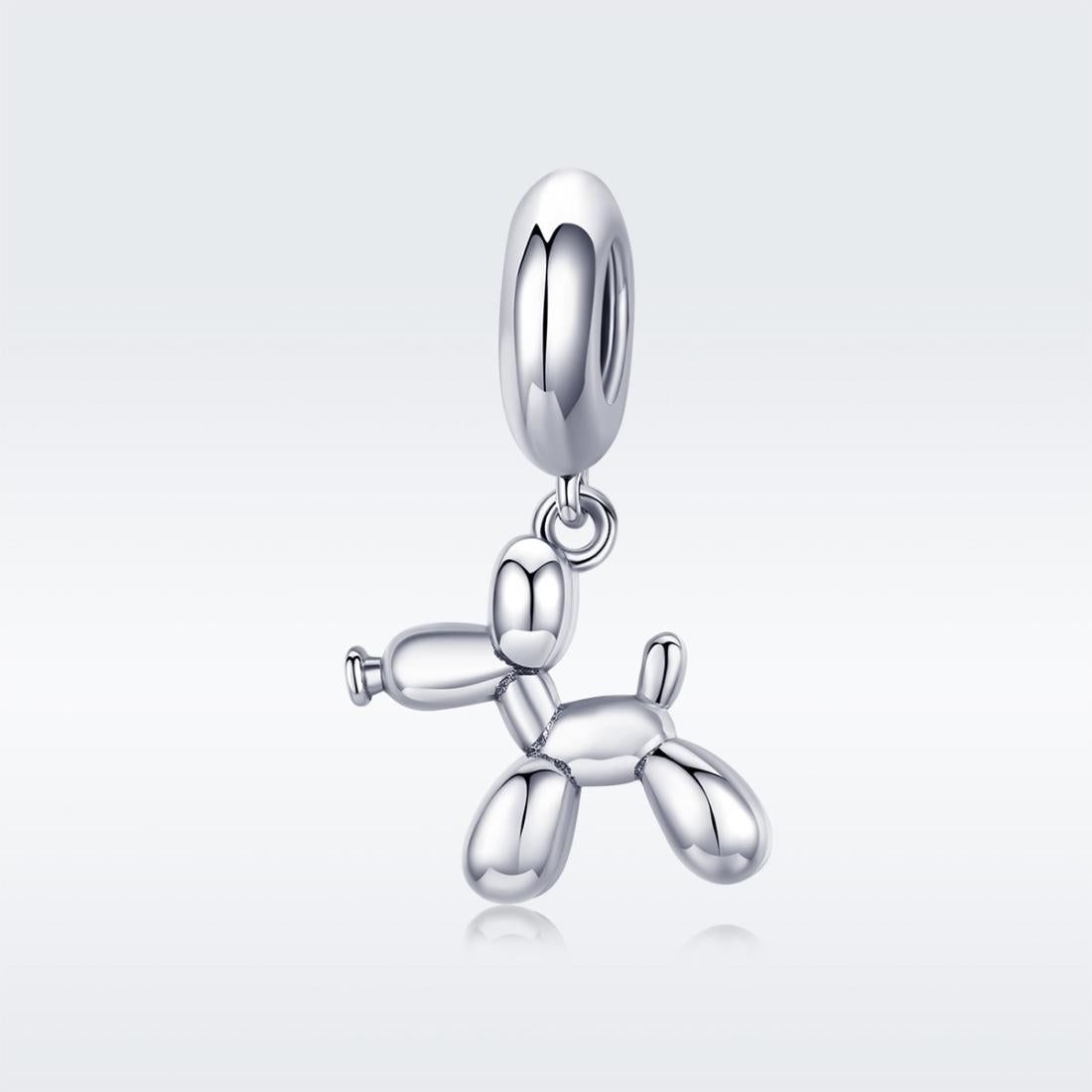 925 Sterling Silver Balloon Dog Charm For Diy Bracelets Style - Bead 3