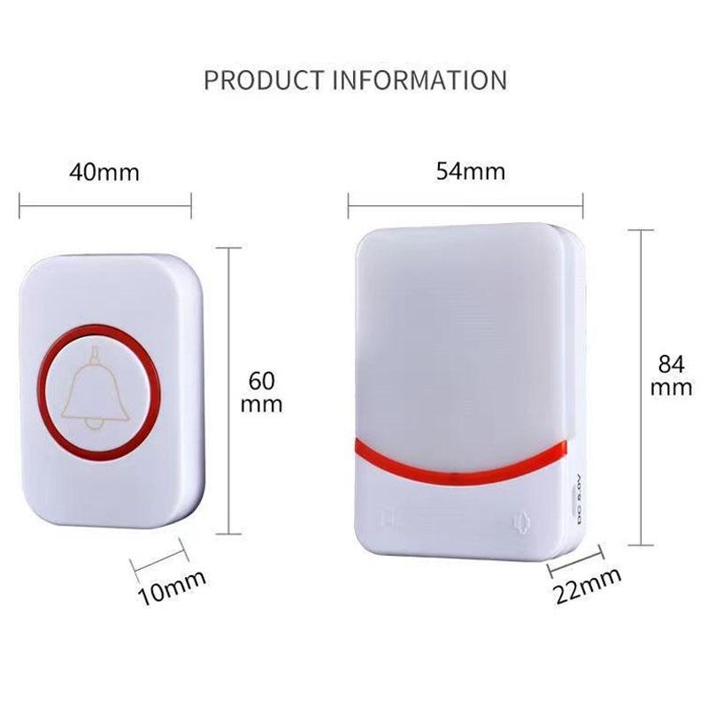 Wireless Doorbell With Remote Control And Flashing Light - Cmf1188-11 3