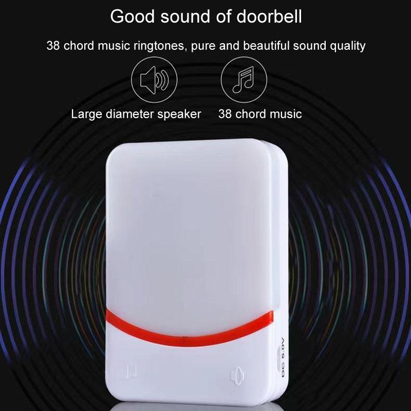 Wireless Doorbell With Remote Control And Flashing Light - Cmf1188-11 8