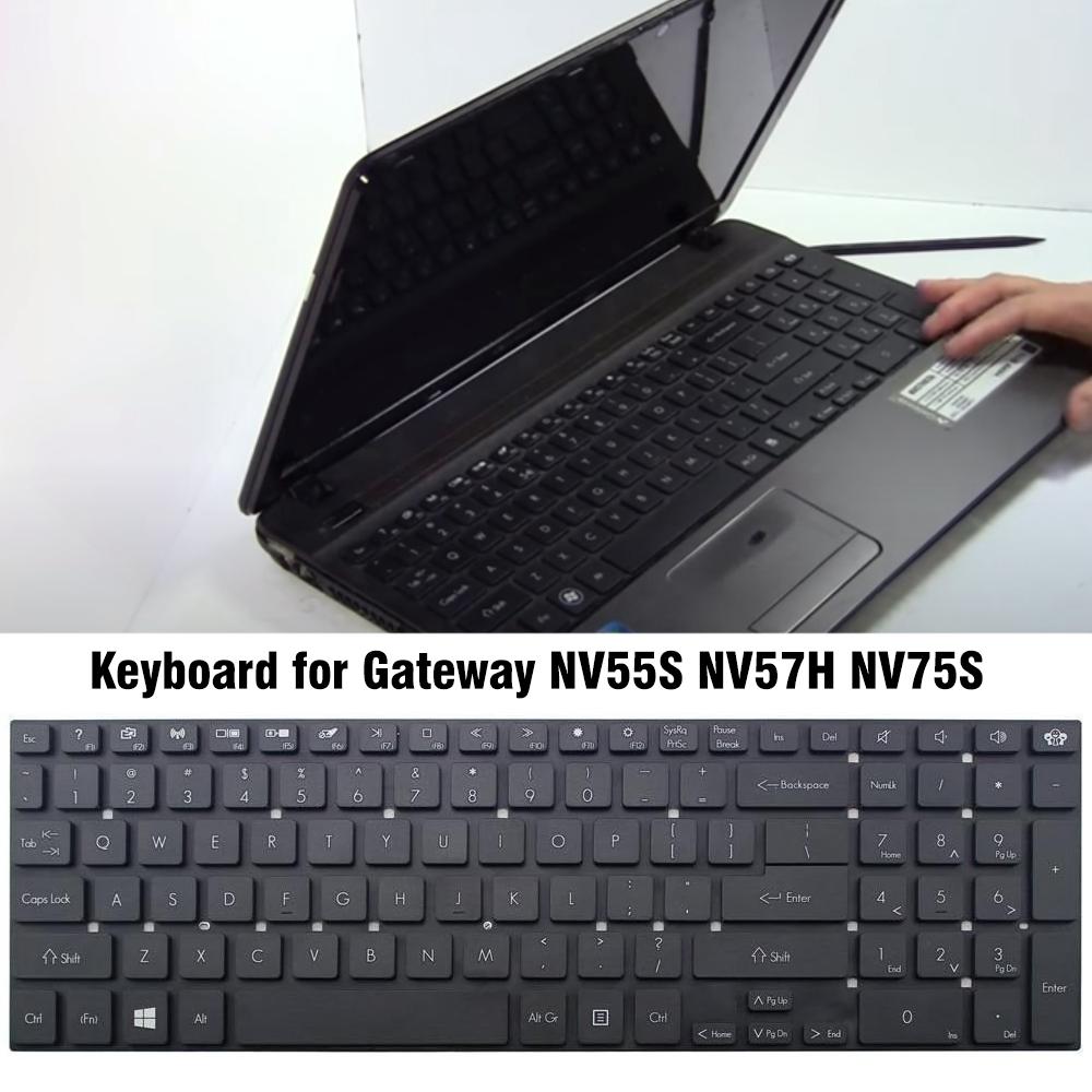 Keyboard for Gateway Nv55s / Nv57h / Nv75s Laptop - Black 5