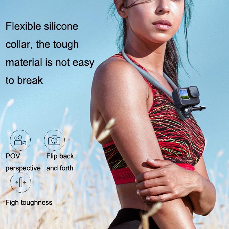 Magnetic Halter Bracket for Action Cameras - Compatible with Gopro Hero11 / Hero9 / Dji Action 3 Standard - Te Hnb 001 6