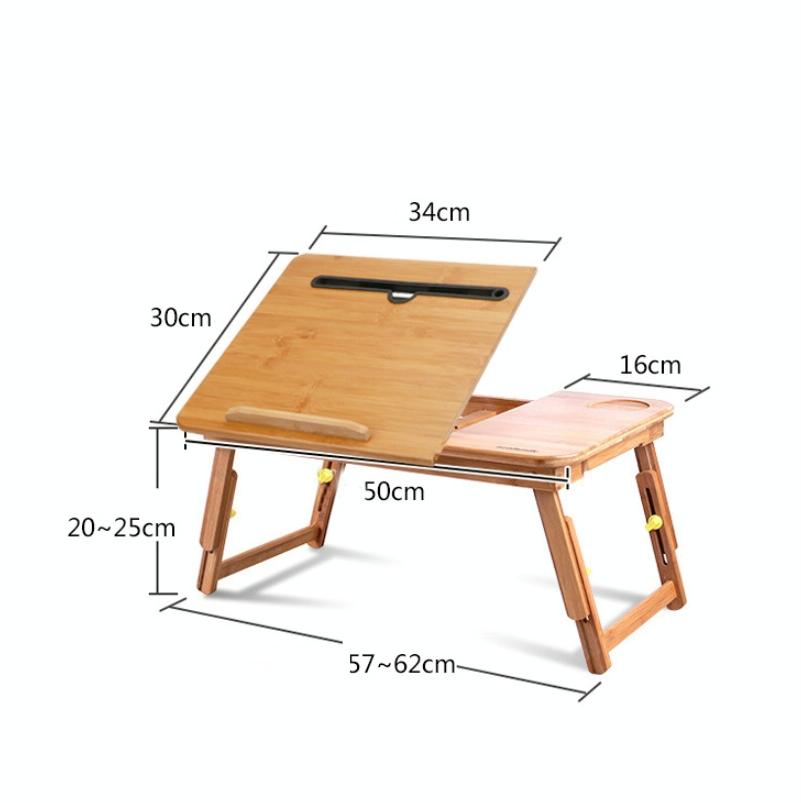 Foldable Laptop Desk for Bed - Lazy Computer Table with Card Slot 3