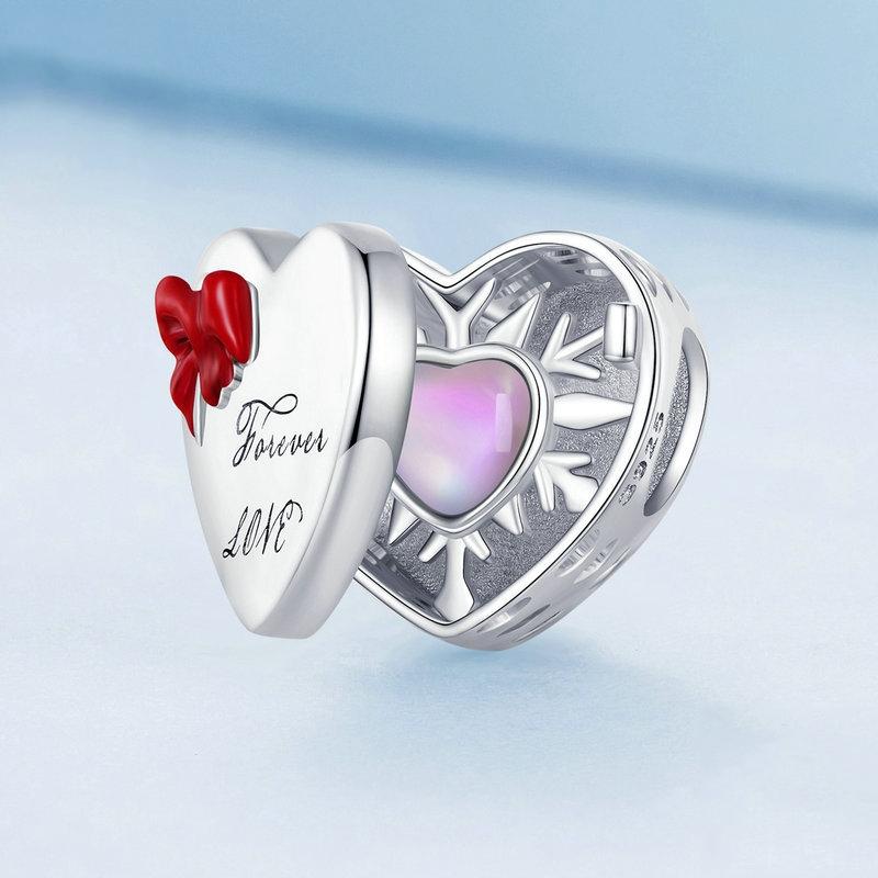925 Sterling Silver Heart Bracelet With Openable Gift Box 3