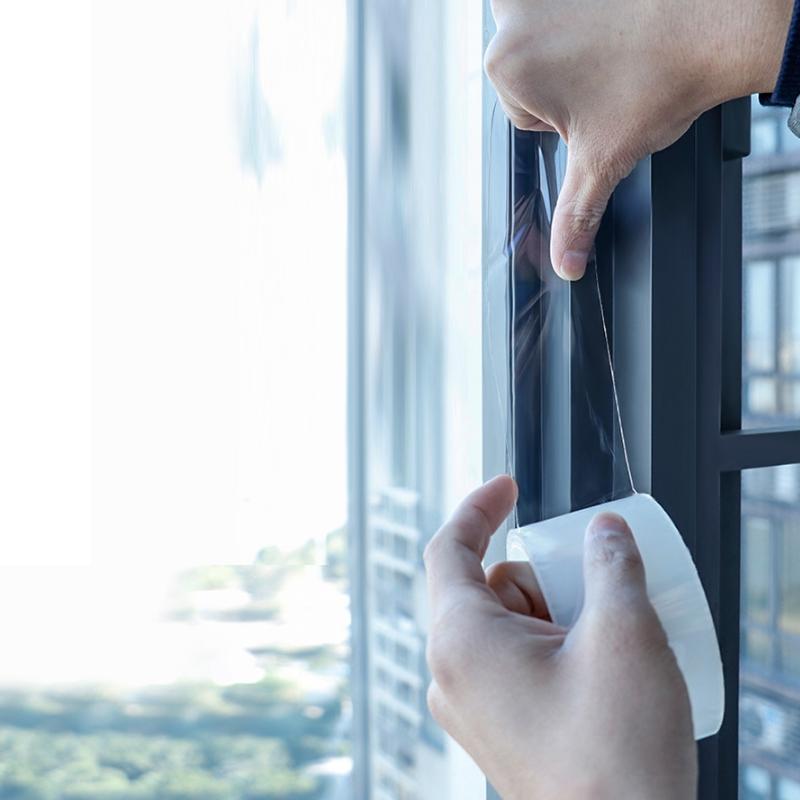 10m Long Window Frame Gap Tape - 5cm Wide Plastic Steel 7