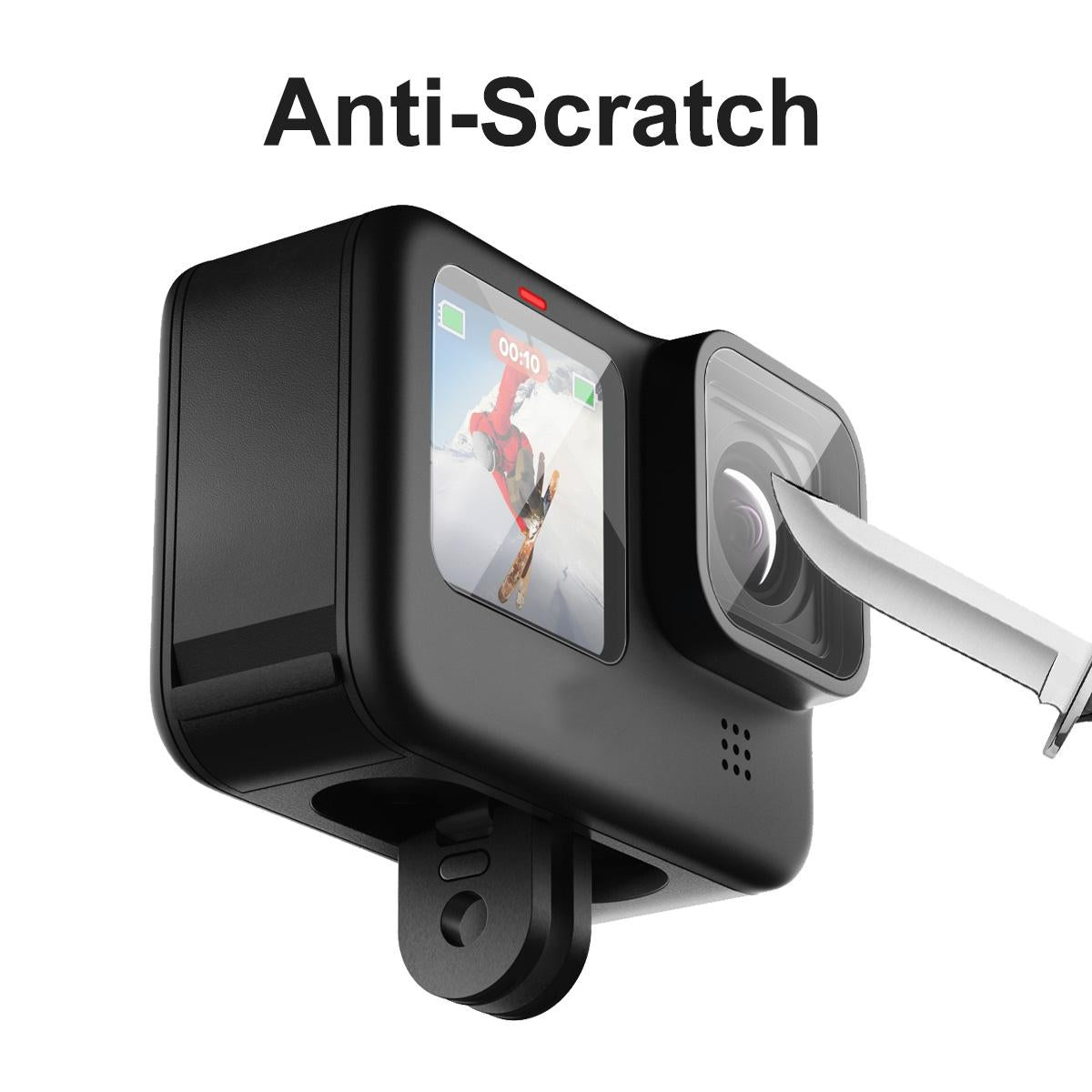Hat Prince 3-in-1 Tempered Glass Screen Protector for Gopro Hero 10 - 0.2mm 7