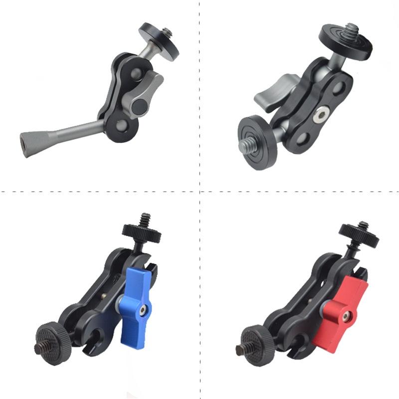 Yj Magic Arm Bracket Mount With 1 / 4 Inch Ball Head - Gun Gray 4