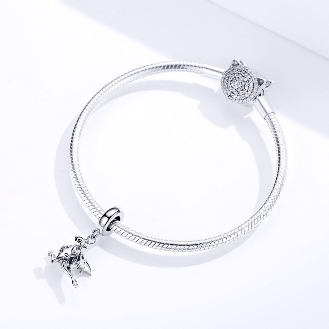 925 Sterling Silver Drogon Dinosaur Charm For Diy Bracelets 8