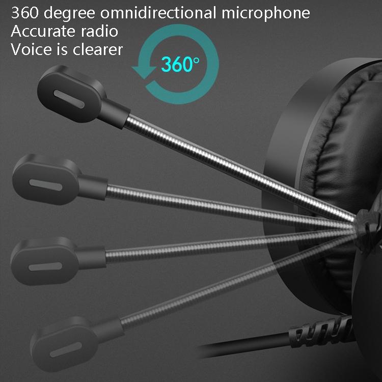 Luminous Wired Gaming Headset For Desktop 3.5Mm Double Plug 7