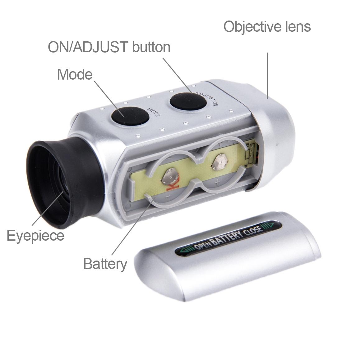 7x Digital Golf Telescope with Measuring Instrument and Padded Case 7