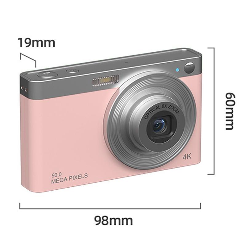 4k 8x Optical Zoom Telescopic Lens Digital Camera - White 2.88 Inch 4