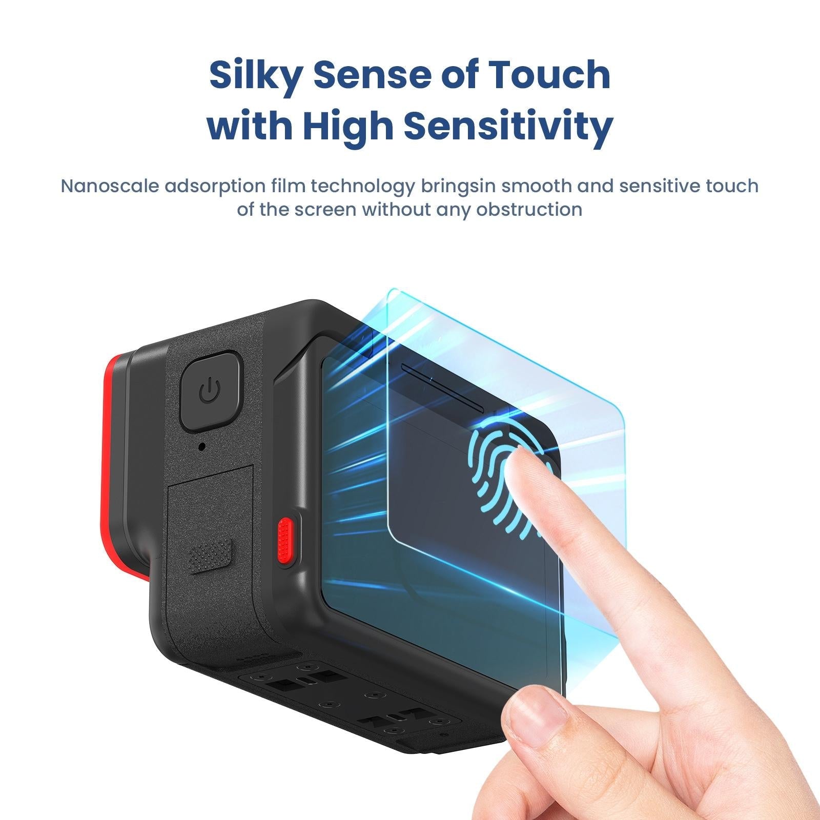 Tempered Film Protective Stickers for Insta360 Ace Amagisn Sports Camera - 3 In 1 5