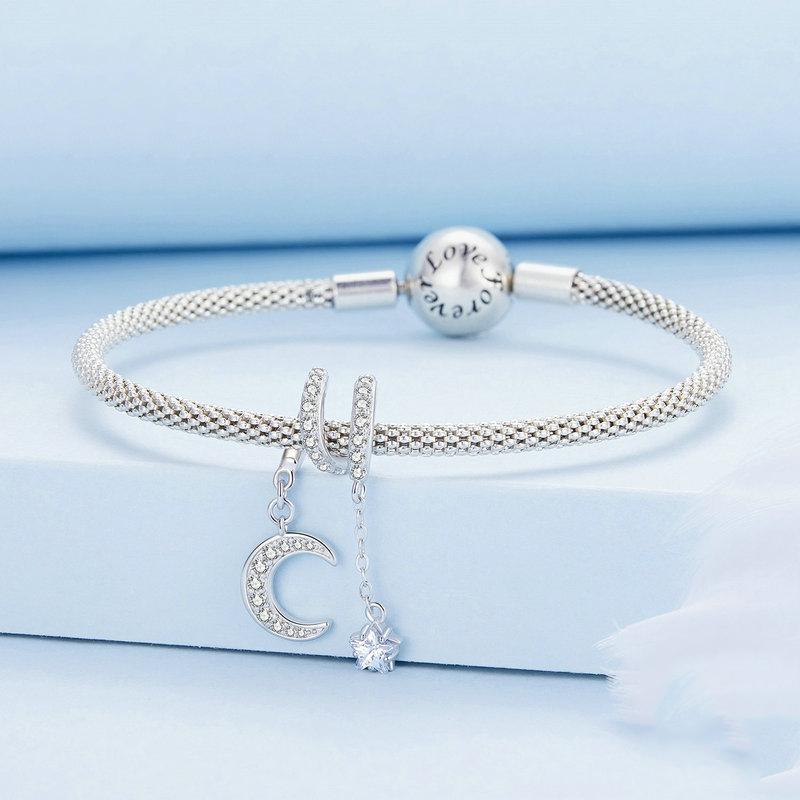 925 Sterling Silver Moonlight Zircon Bracelet 5