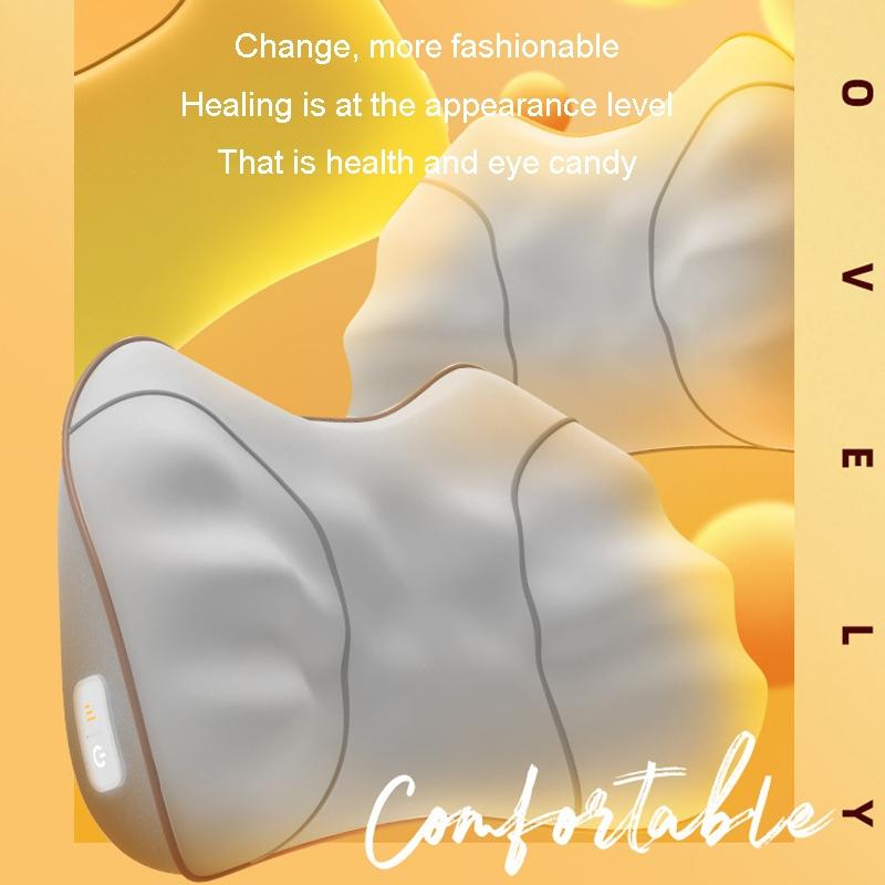 Portable Lumbar And Neck Massager For Car Gray Charging Model - Wired Model Gray 11