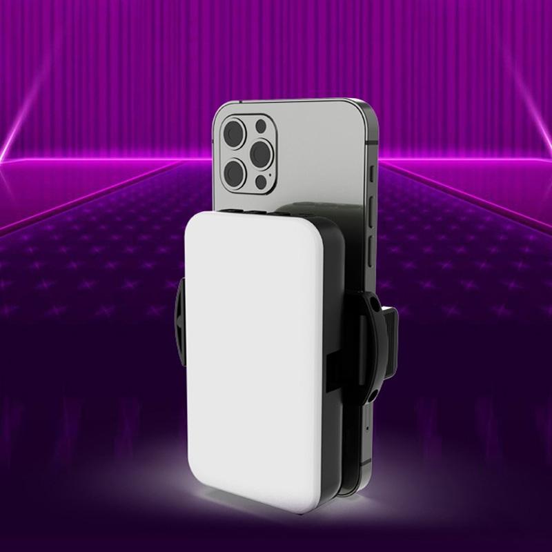 Foldable Rgb Fill Light with Phone Clip & Cold Shoe Interface 3