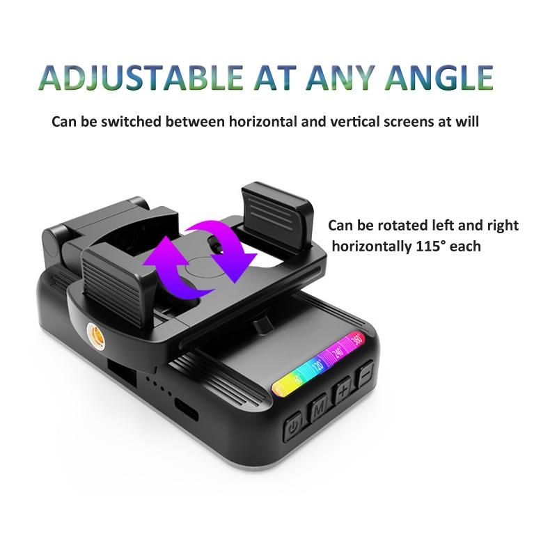 Foldable Rgb Fill Light with Phone Clip & Cold Shoe Interface 6