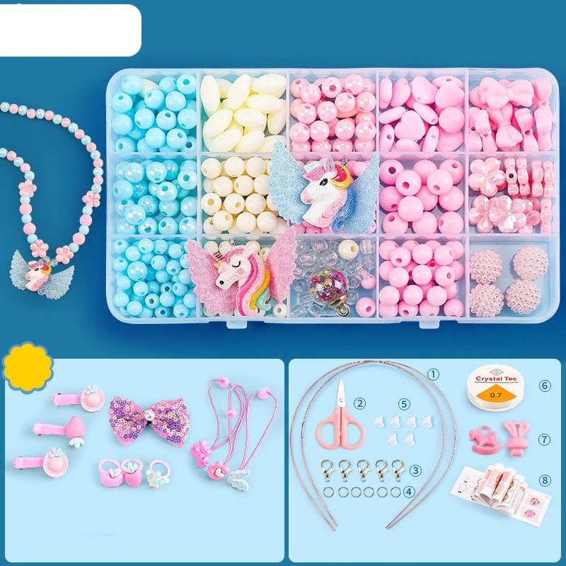 15 Grids Diy Beaded Jewelry Set For Kids