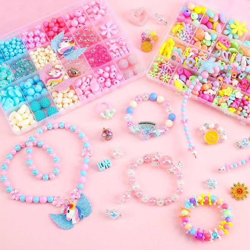 15 Grids Diy Beaded Jewelry Set For Kids 3