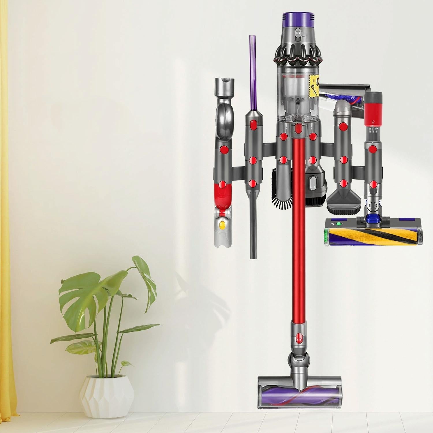 Vacuum Cleaner Storage Rack Extension Bracket for Dyson V7-v15 - 1 Pair 6