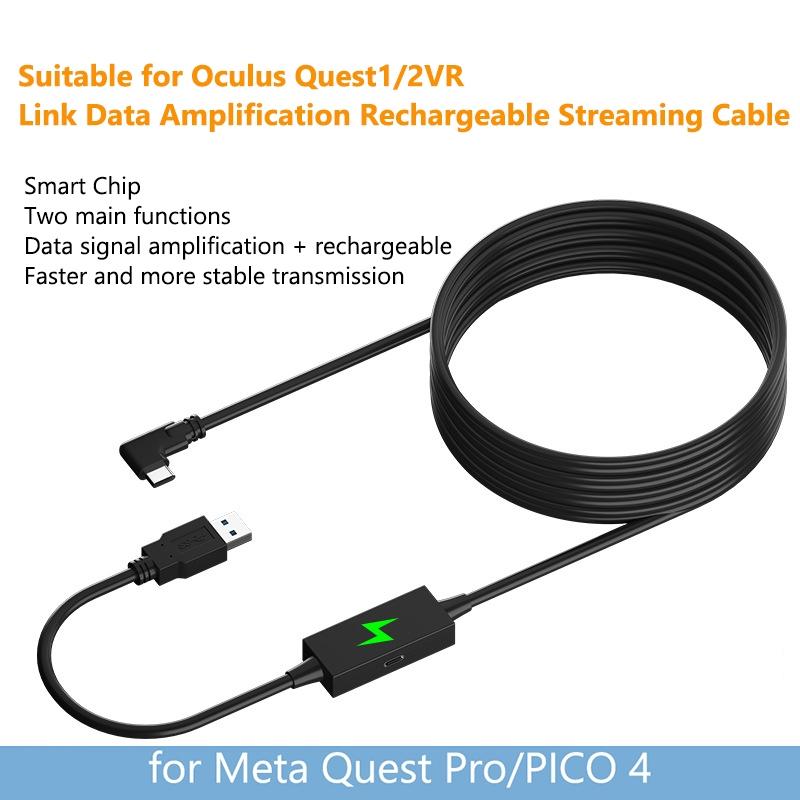 5m Usb to Type c Cable for Meta Quest Pro Vr Headset 3