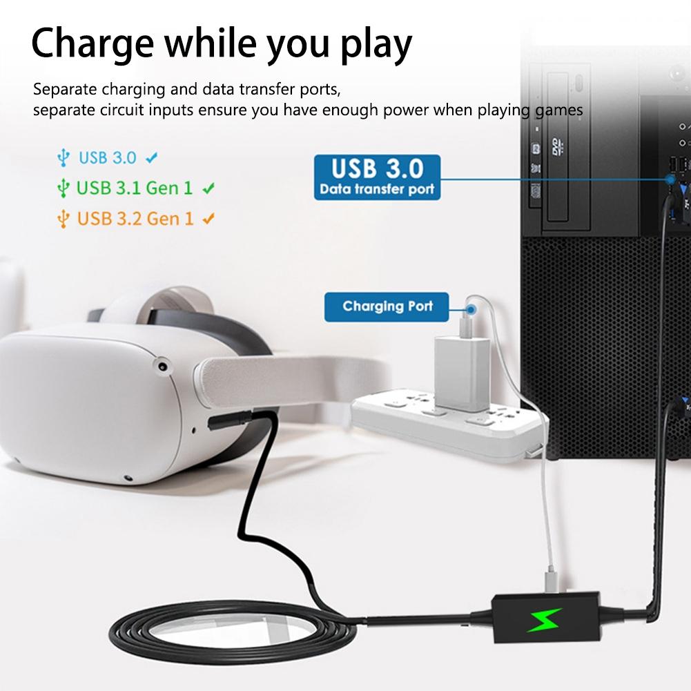 5m Usb to Type c Cable for Meta Quest Pro Vr Headset 4