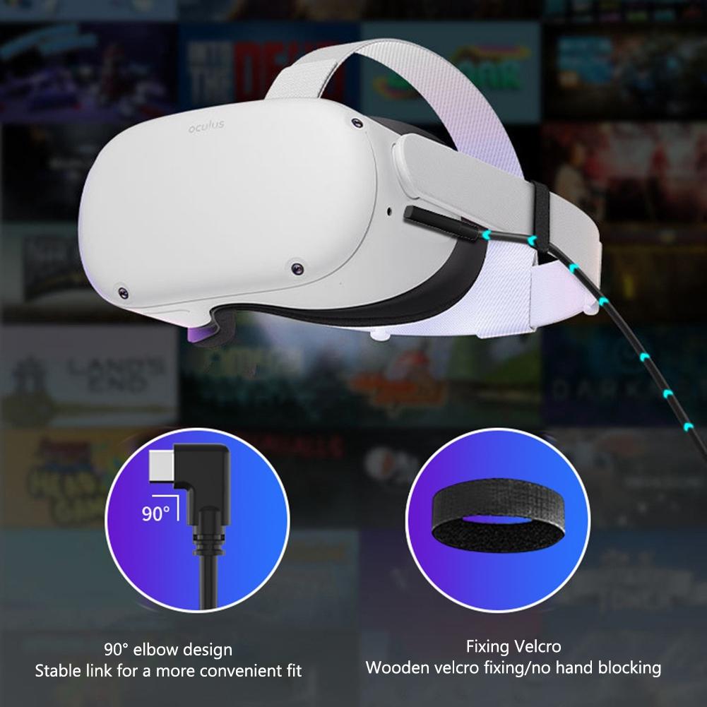 5m Usb to Type c Cable for Meta Quest Pro Vr Headset 6