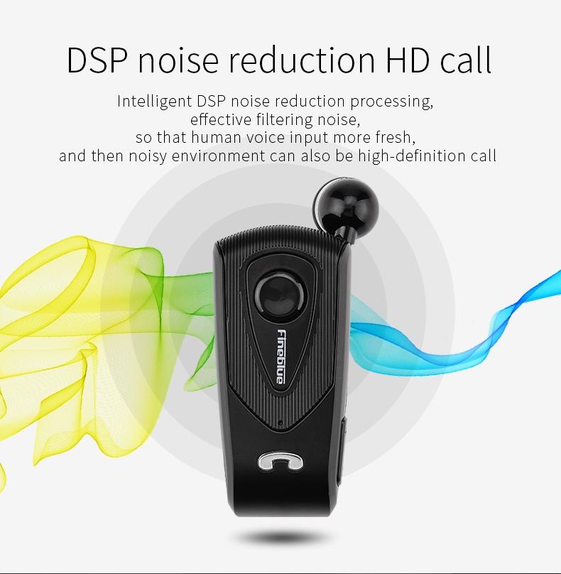Retractable Bluetooth Headset with Caller Reminder and Anti-theft Vibration 4