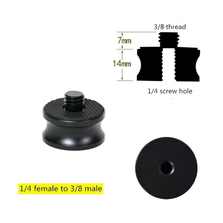 3-Piece Aluminum Alloy Adapter 1 / 4 Female To 3 / 8 Male 3