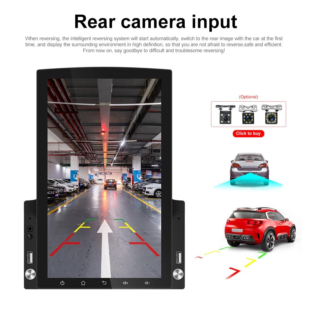 9.7 Inch Vertical Screen Android Car Mp5 Player With Hd 2.5D Glass - Navigation All-In-One 10