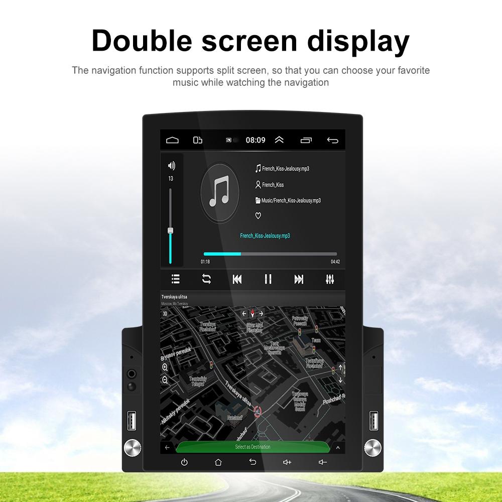 9.7 Inch Vertical Screen Android Car Mp5 Player With Hd 2.5D Glass - Navigation All-In-One 11